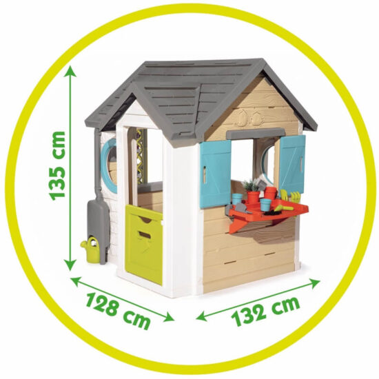 Smoby kertész házikó méretek